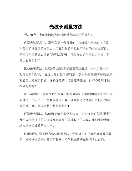 光波长测量方法