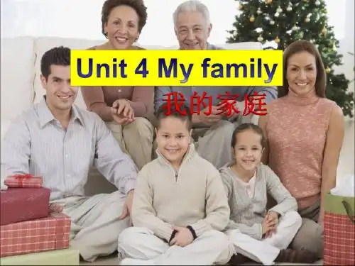 最新广东版开心英语三年级上册Unit 4 My Family精品公开课课件