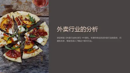 《外卖行业的分析》课件