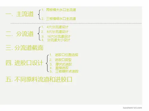 流道设计标准知识相关