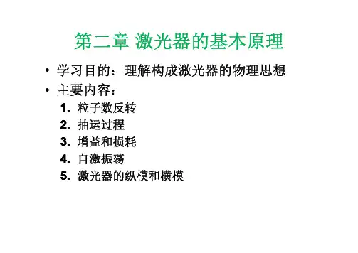 2.1光的放大、吸收和增益
