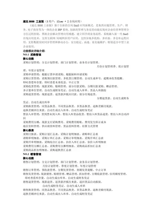 速达5000工业版