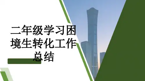二年级学习困境生转化工作总结