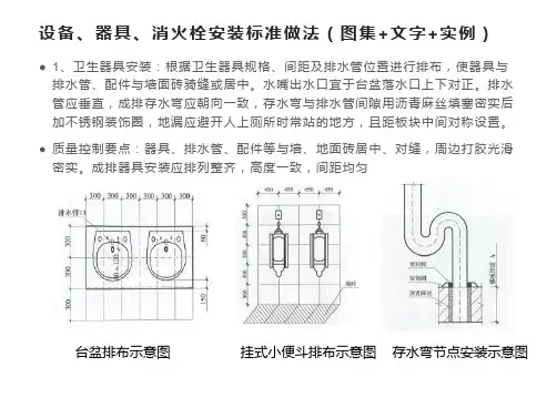 设备、器具、消火栓安装标准做法(图集+文字+实例)