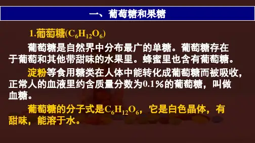 《糖类》ppt人教版