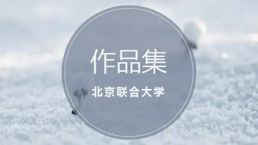 北京联合大学专用-艺术风格-PPT模板