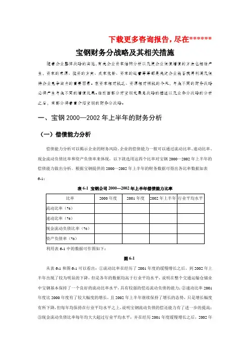 财务分战略及其相关措施分析报告