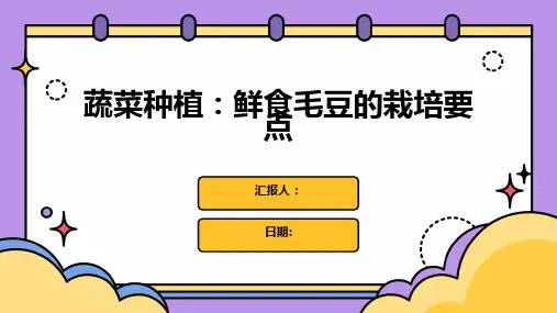 蔬菜种植：鲜食毛豆的栽培要点