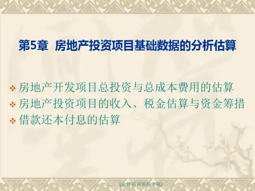 房地产投资项目数据分析.pptx
