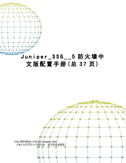 Juniper_SSG__5防火墙中文版配置手册