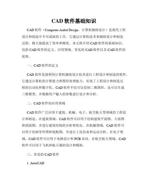 CAD软件基础知识