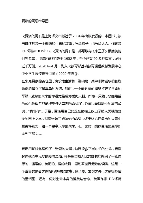 夏洛的网思维导图