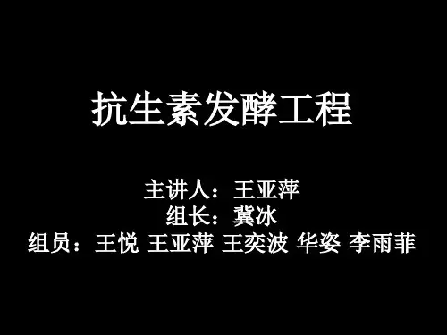 抗生素发酵工程..