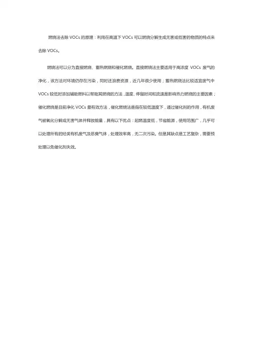 voc燃烧法