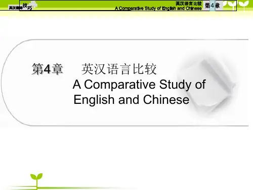第四章 英汉语言比较