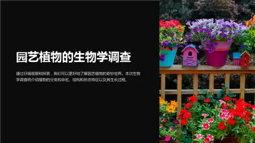 园艺植物的生物学调查