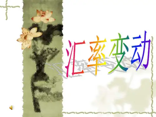 汇率变动ppt-优质课件