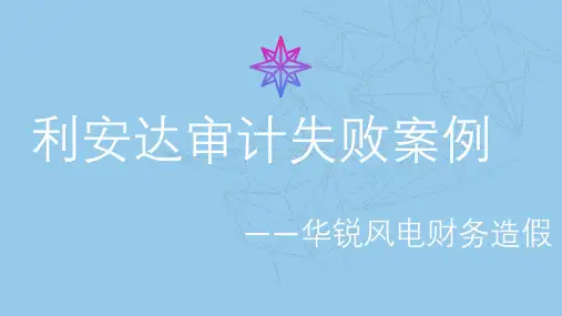 利安达审计失败案例-——华锐风电财务造假