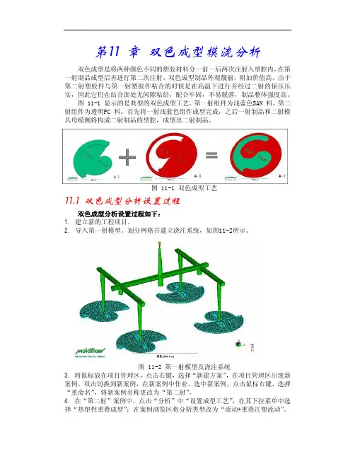 moldflow 中文教程第 章 双色成型模流分析