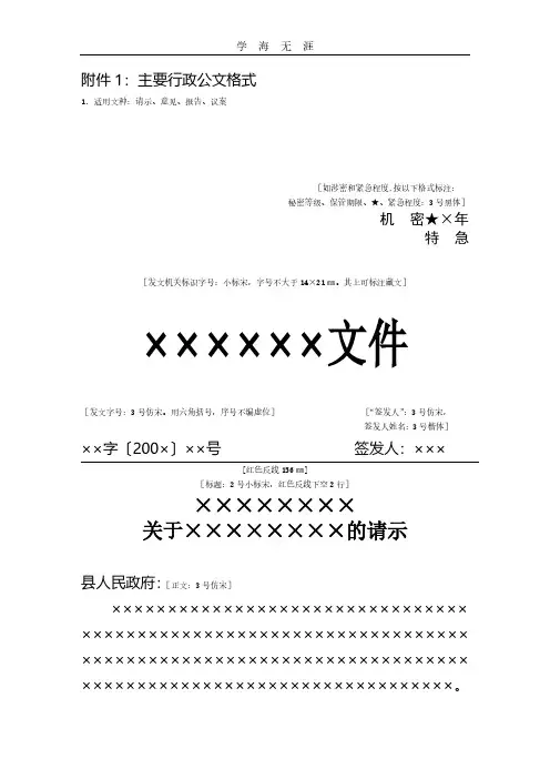 公文格式模板(2020年整理).pdf