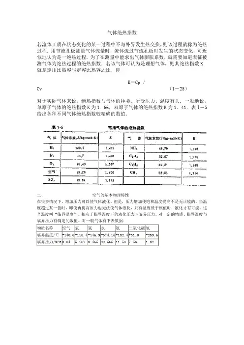 气体绝热指数..