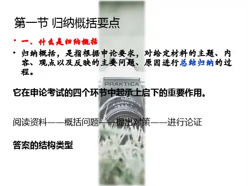 归纳概括能力的培养ppt课件