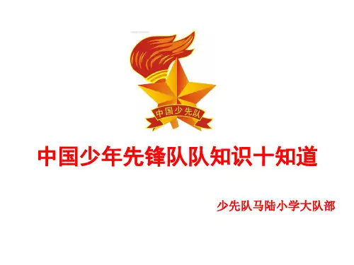 中国少年先锋队队知识十知道