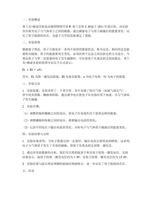 弗兰克赫兹实验报告结论