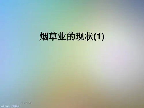 烟草业的现状(1)
