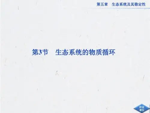 人教版生物必修3课件：第五章 第3节