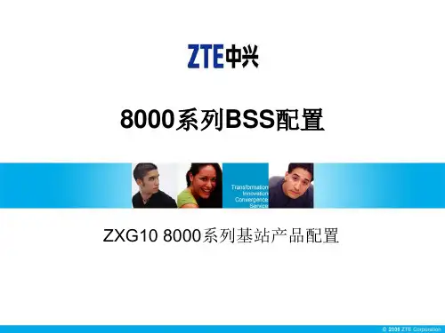 中兴通讯8000系列BTS产品配置原则说明精品PPT课件
