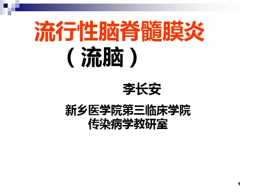 流行性脑脊髓膜炎PPT课件