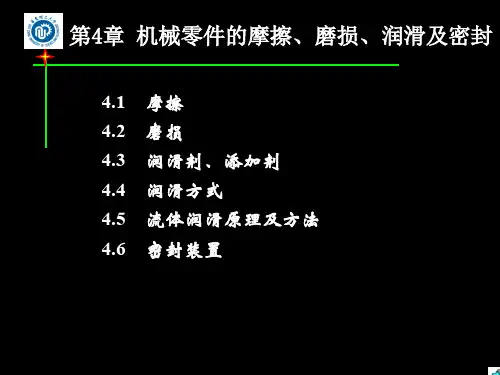 第4章机械零件摩擦