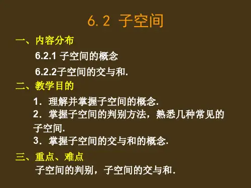 子空间