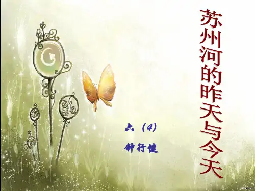 苏州河的今昔PPT