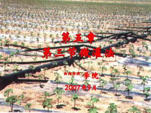 微灌技术