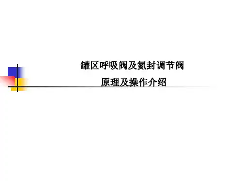 罐区呼吸阀及氮封调节阀