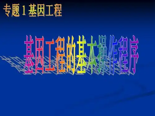 基因工程的基本操作程序[1].ppt