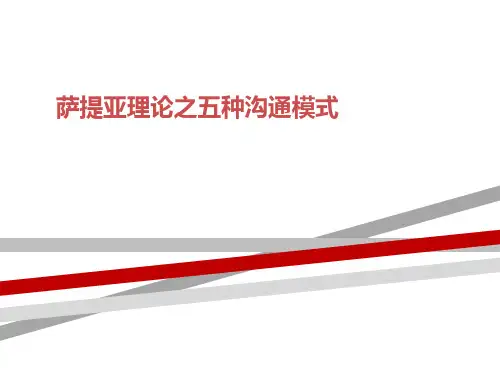 萨提亚理论之五种沟通模式