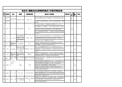风险评估报告表