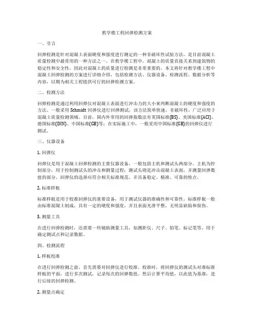 教学楼工程回弹检测方案