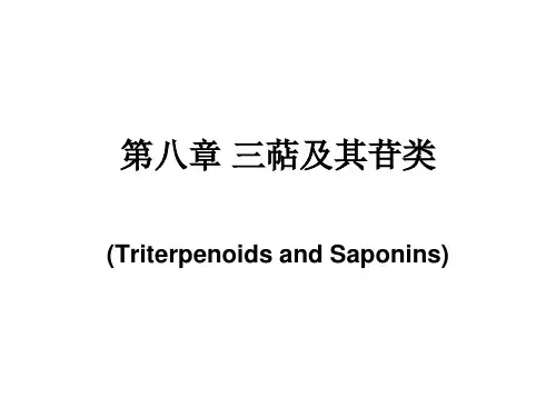8 三萜及其苷类 Triterpenoids