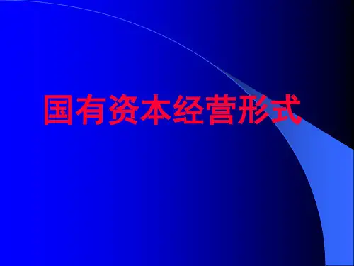 国有资本第七章
