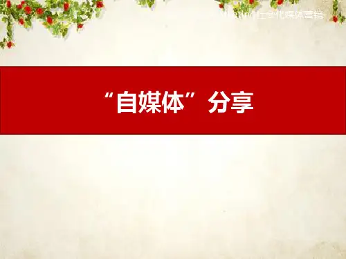 自媒体培训课件(ppt 46页)