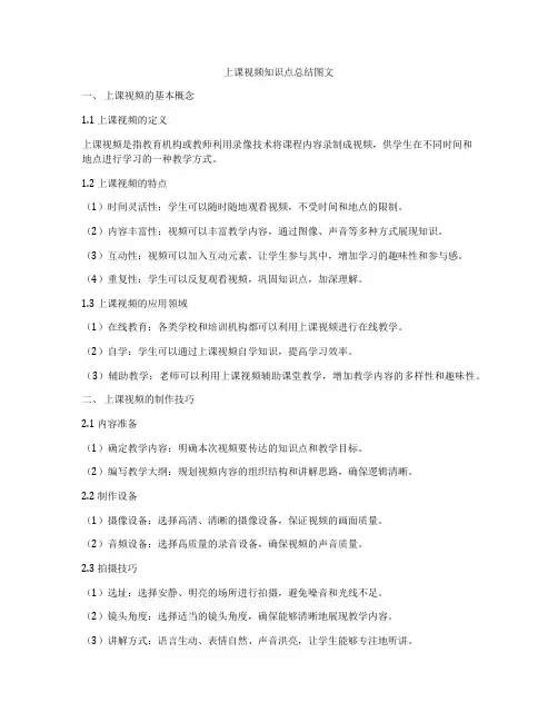 上课视频知识点总结图文