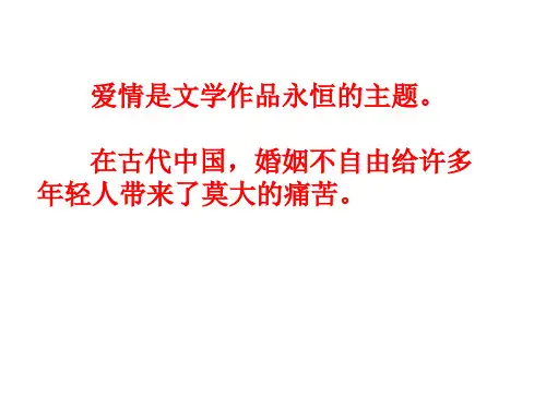 《罗密欧与朱丽叶》课件(共21张PPT)