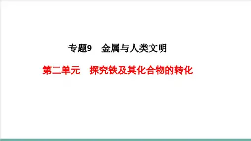 人教版高中化学《铁及其化合物》公开课课件1
