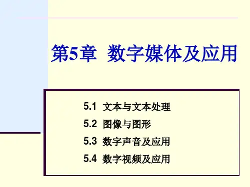第5章 数字媒体及应用