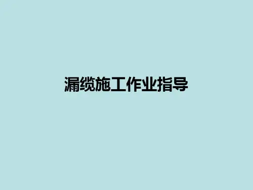 漏缆施工作业指导书