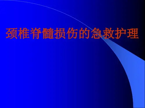 颈椎脊髓损伤的急救护理